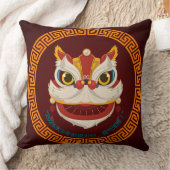 ドラッ中国のグ新年 クッション (ブランケット)