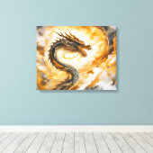 ドラッ中国のグ キャンバスプリント (インサイチュ (ウッドフロア))