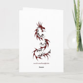 ドラッ中国のグ「新年おめでとう！」 カード (裏面)