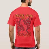 ドラッ中国のグ – 辰年 Tシャツ (裏面)