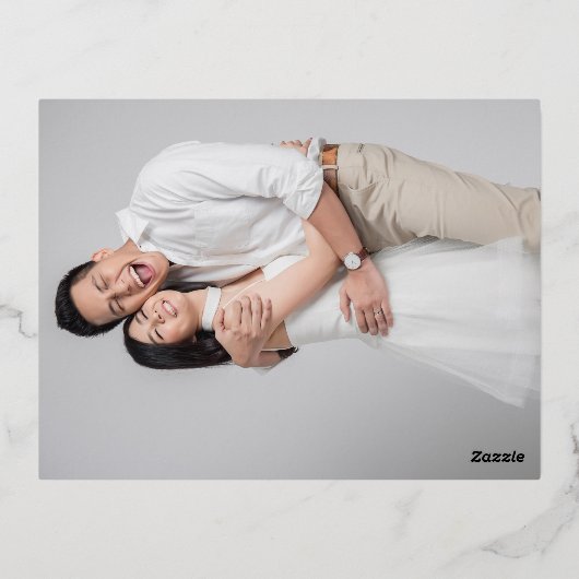 ドラッ伝統的グフェニックス中国のア結婚ジア 箔シーズンポストカード (裏面)