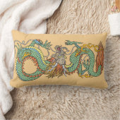 ドラッ伝統的中国のグとフェンフアンのフェニックス ランバークッション (ブランケット)