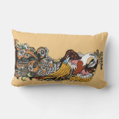 ドラッ伝統的中国のグとフェンフアンのフェニックス ランバークッション (裏面)