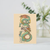 ドラッ伝統的中国のグはがき ポストカード (スタンド正面)