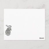 ドラッ伝統的中国のグはがき ポストカード (裏面)