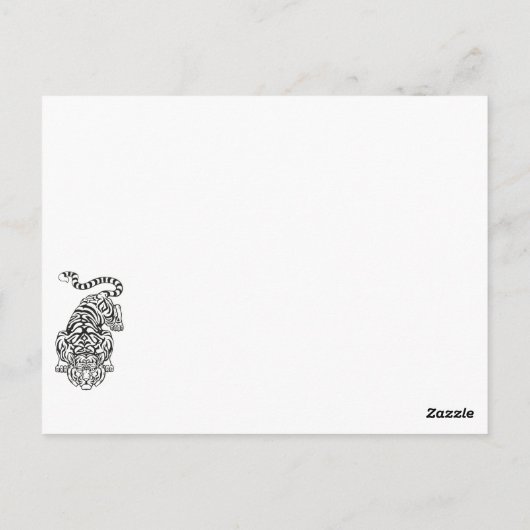 ドラッ伝統的中国のグはがき ポストカード (裏面)