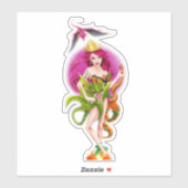 ドラッ威厳のあるグプリンセスクイーン飛んでいるステッカー シール (シート)