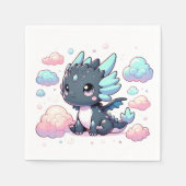 ドラッ威厳のあるグベビーシャワー スタンダードカクテルナプキン (正面)