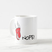 ドラッ怒グがハートを持つ コーヒーマグカップ (正面左)