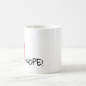 ドラッ怒グがハートを持つ コーヒーマグカップ (中央)