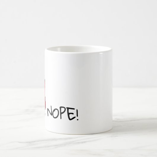 ドラッ怒グがハートを持つ コーヒーマグカップ (中央)