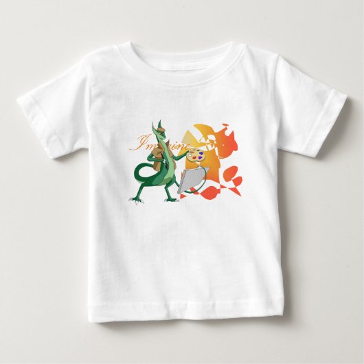 ドラッ想像グの画家 ベビーTシャツ (正面)