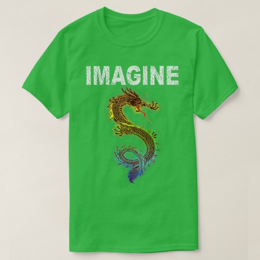 ドラッ想像グヴィンテージファンタジーアート2 Tシャツ (デザイン正面)