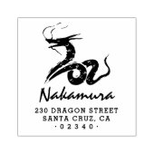 ドラッ日本のグカスタム・スクリプト名差出人住所 ラバースタンプ (インプリント)