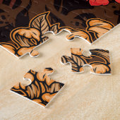 ドラッ日本のグコイパターン。 ジグソーパズル (側面)