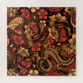 ドラッ日本のグコイパターン。 ジグソーパズル (横)