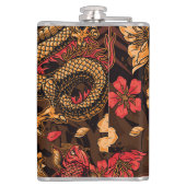 ドラッ日本のグコイパターン。 フラスク (裏面)