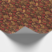 ドラッ日本のグコイパターン。 ラッピングペーパー (角)