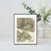 ドラッ日本のグ絵画のc.1700年代 ポストカード (スタンド正面)