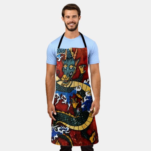 ドラッ日本のグ エプロン (着用した状態)