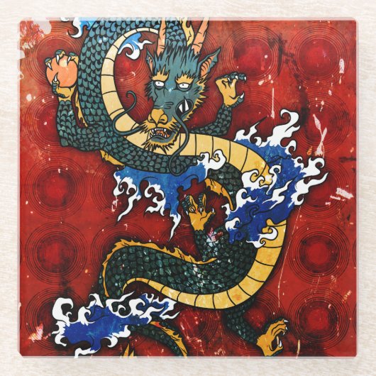 ドラッ日本のグ ガラスコースター (正面)