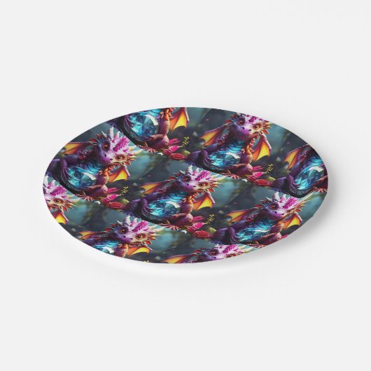 ドラッ王室のグ ペーパープレート (アングル)