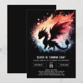 ドラッ芸術的グ誕生日カスタム 招待状 (正面/裏面)