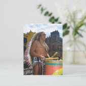 ドラッ遊ク、ゾカロで熟成した男のドラム ポストカード (スタンド正面)