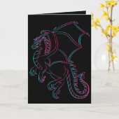 ドラッ飛んでいるググリーティングカード カード (黄色い花)