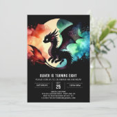 ドラッ魅力的グ誕生日カスタム 招待状 (スタンド正面)