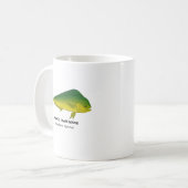 ドラド（マヒマヒ） – カリフォルニアの海洋動物 コーヒーマグカップ (正面左)