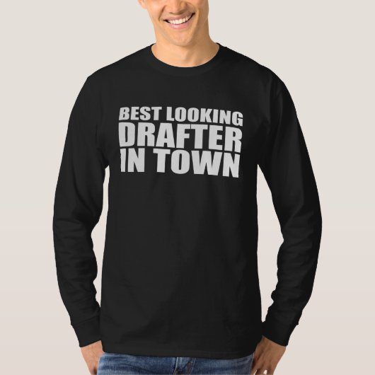 ドラフター従業員感謝の仕事 Tシャツ (正面)
