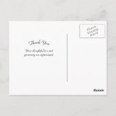 ドラフト馬チームに感謝 ポストカード (裏面)