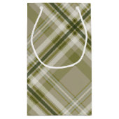 ドラブオリーブとベージュプライドのメンズギフト スモールペーパーバッグ (裏面)