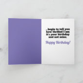 ドラマおもしろい猫 – 私は誕生日カードも カード (内部)