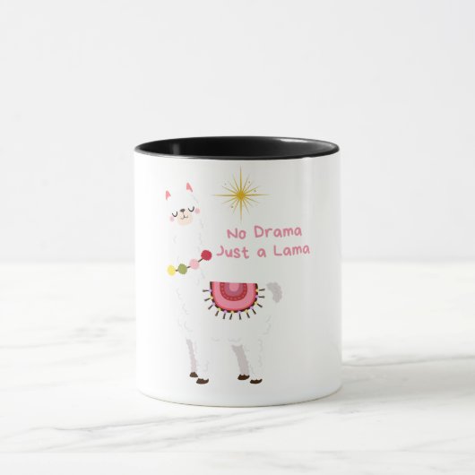 ドラマじゃない、ラマだ マグカップ (中央)