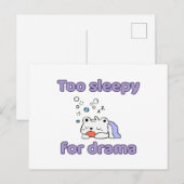 ドラマどころじゃないほど寝るのが好きなくま ポストカード (正面/裏面)