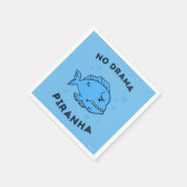 ドラマなしピラニア スタンダードカクテルナプキン (角)