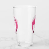 ドラマなしラマおもしろいブ結婚ライドブライダルシャワー タンブラーグラス (左)