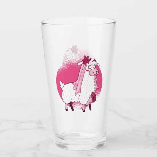 ドラマなしラマおもしろいブ結婚ライドブライダルシャワー タンブラーグラス (正面)