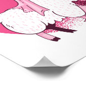 ドラマなしラマおもしろいブ結婚ライドブライダルシャワー ポスター (角)