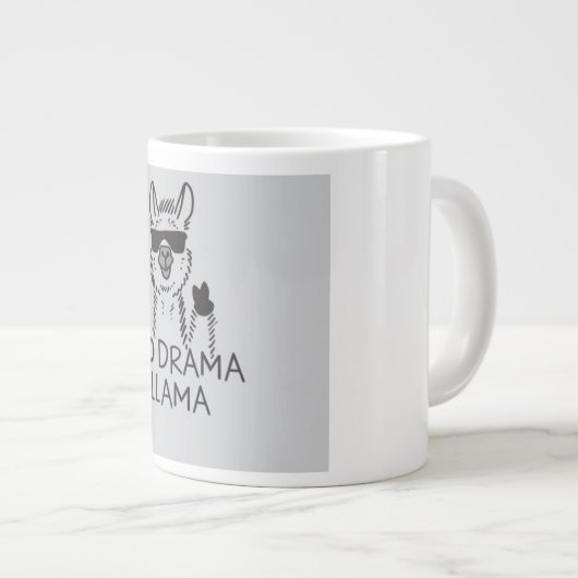 ドラマなしラマ大マグカップ ジャンボコーヒーマグカップ (正面右)