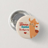 ドラマなしラマ感謝祭クリーム 缶バッジ (正面&裏面)