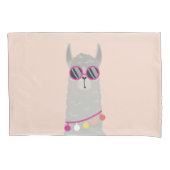 ドラマなしラマ – おもしろいキッズ 枕カバー (正面)