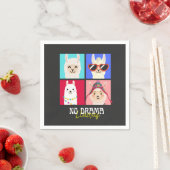 ドラマなしラマ スタンダードカクテルナプキン (インサイチュ)