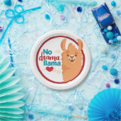 ドラマなしラマ(暖) ペーパープレート (パーティー)