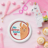 ドラマなしラマ(暖) ペーパープレート (パーティー)