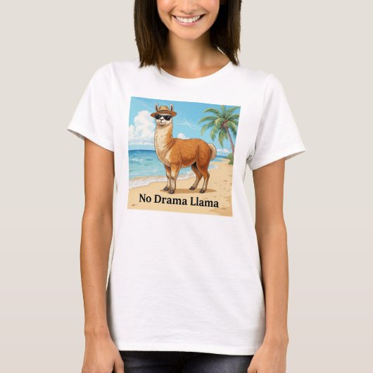 ドラマなしラマ Tシャツ (正面)