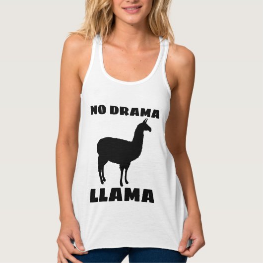 ドラマなしラマTシャツ タンクトップ (正面)