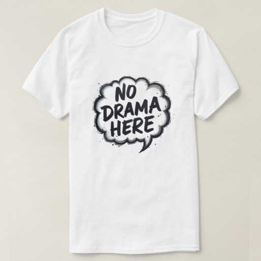 ドラマなし Tシャツ (デザイン正面)